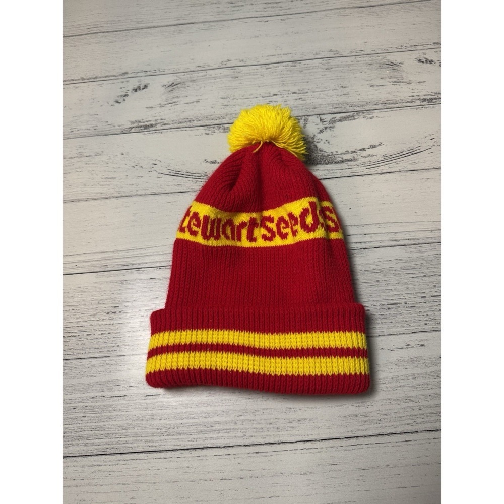 Vintage Stewart Seed Stocking Cap Knit Winter Hat Beanie Farming‎ Agriculture